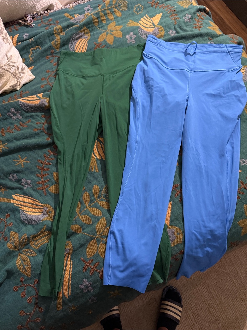 Women’s High-Waist lululemon- Green and Light Blue